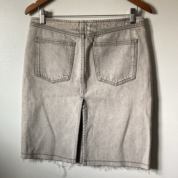 Zara Women’s Gray Denim Skirt Small NWT 15.5” - Picture 5 of 8